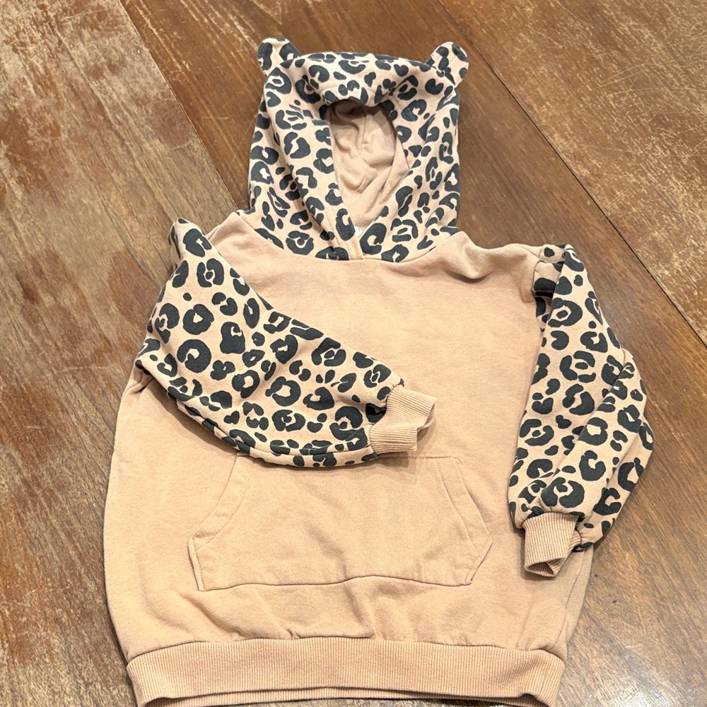 Kids Animal Print Hoodie with ears!